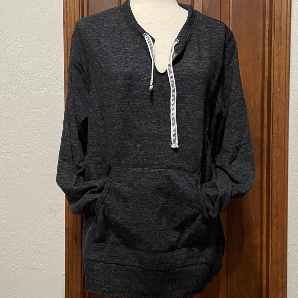 NWOT Green Tea Charcoal Gray Sweatshirt 2XL